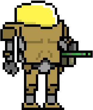 Space Man - Cartoon (328x392), Png Download