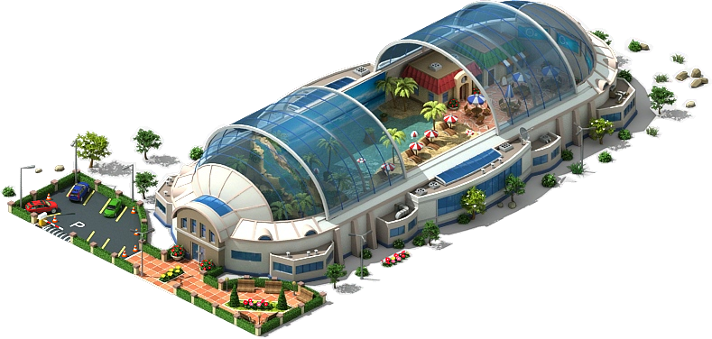 Ocean Dome Artificial Beach L2 - Beach (789x376), Png Download