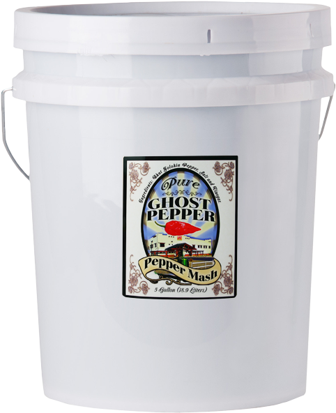 Pure Ghost Pepper Mash Puree 5 Gallons - Pure Habanero Red Savina Gourmet Hot Pepper Sauce (600x600), Png Download