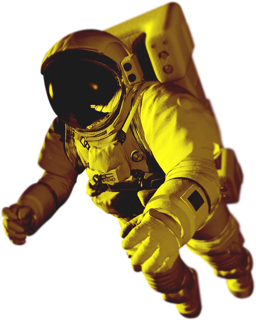 Astronaut In Space (1000x1150), Png Download