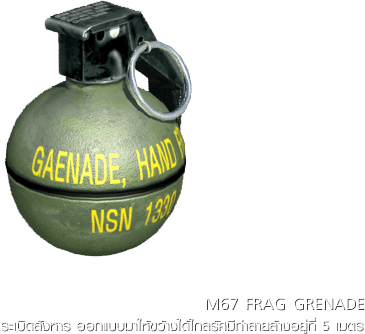 M67 Frag Grenade - Hidden Camera (365x334), Png Download