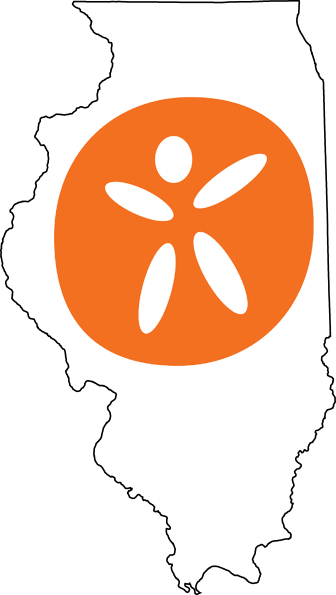 Illinois Outline - Kidpower (336x595), Png Download