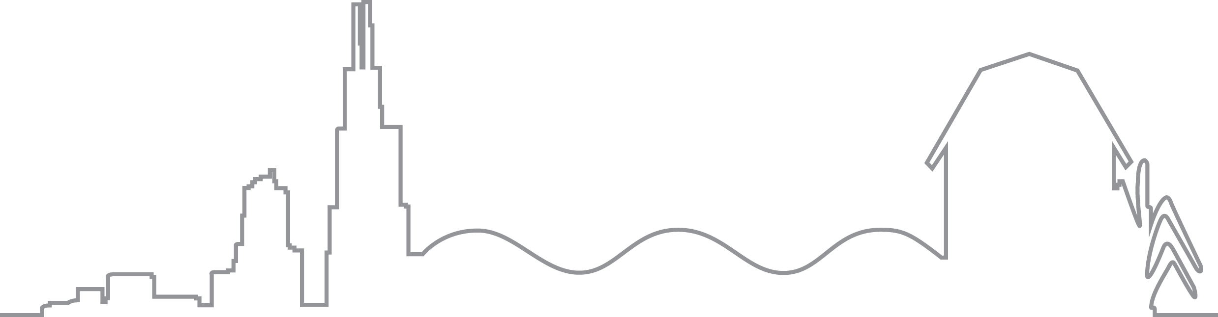 Northern Illinois Annual Conference - Line Art (2477x646), Png Download
