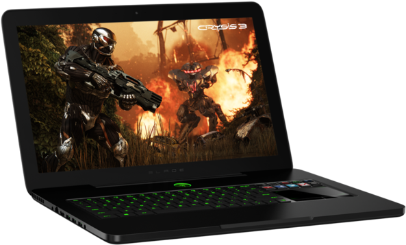 Razer Blade Pro 17" Fhd Core I7 4702hq 8gb 256gb Ssd - Razer Blade Pro (600x411), Png Download