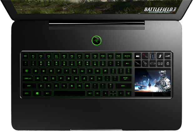 As You Can See From The Picture Below, The Blade Also - Razer Blade Pro Battlefield 3 (620x424), Png Download
