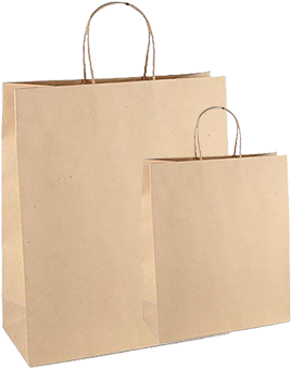 Kraft Paper Bags - Tote Bag (504x338), Png Download