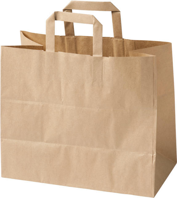 Biodore® Bag, Paper, 32x17x27cm, Paper Carrier Bag, - Brown Paper Bag Transparent (640x640), Png Download