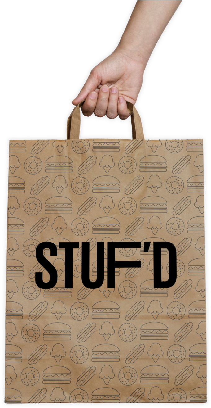 Brown Paper Bag Mockup (1000x1423), Png Download