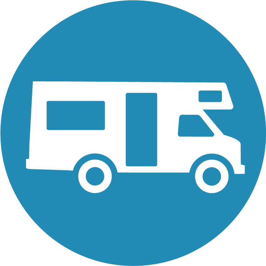 Caravan Navigation - Recreational Vehicle (850x850), Png Download