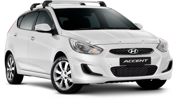 Hyundai Genuine Accessories - White Hyundai Accent 2017 (640x355), Png Download