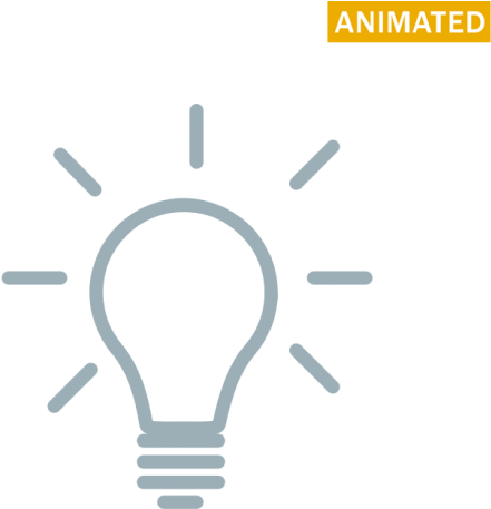 Idea - Svg Light Bulb Animation (548x548), Png Download