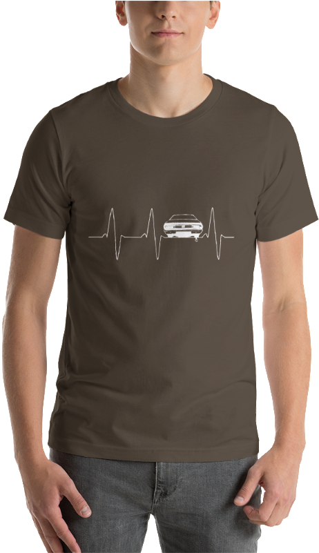 Old School Car With Heart Beat T-shirt / Classic Car - Shirt (800x800), Png Download