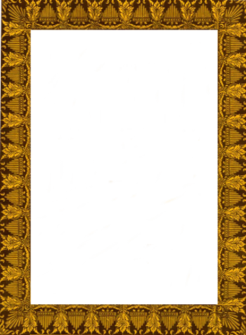 Frame Of Costumes Of The Canary Islands - Gilded Frame (350x478), Png Download