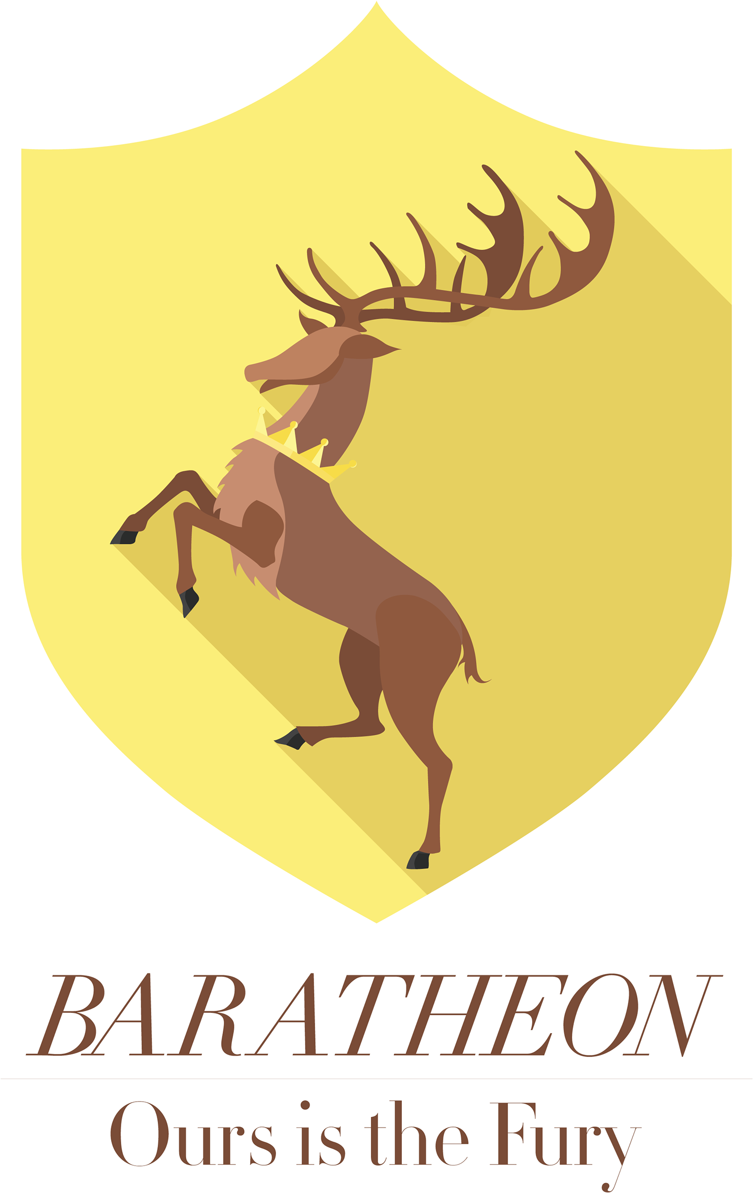 Flat Icon Versions Of The Sigils Of The Great Houses - Game Of Thrones Baratheon Sigil (1920x2668), Png Download