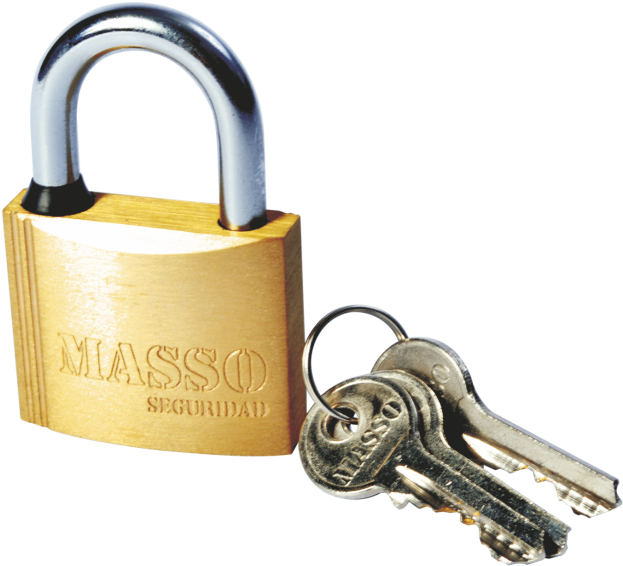 Candado Laton - Llaves Y Candados Png (839x838), Png Download