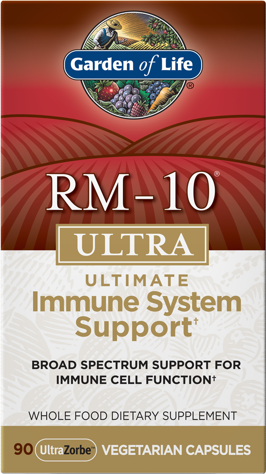 Garden Of Life Rm-10 Ultra, 90 Vegetarian Capsules (1000x1000), Png Download