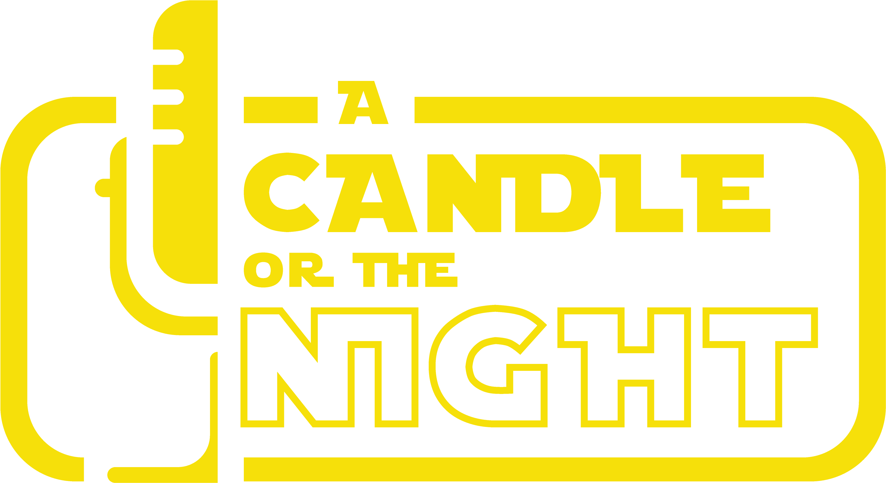 Candle Or The Night Logo - A Candle Or The Night (3700x2287), Png Download