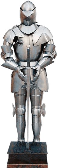 17th Century Knights Armor - Full Suit Of Armour (555x555), Png Download