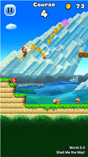 I Once Described The Mode To A Friend As "the Purest - Super Mario Run (485x505), Png Download