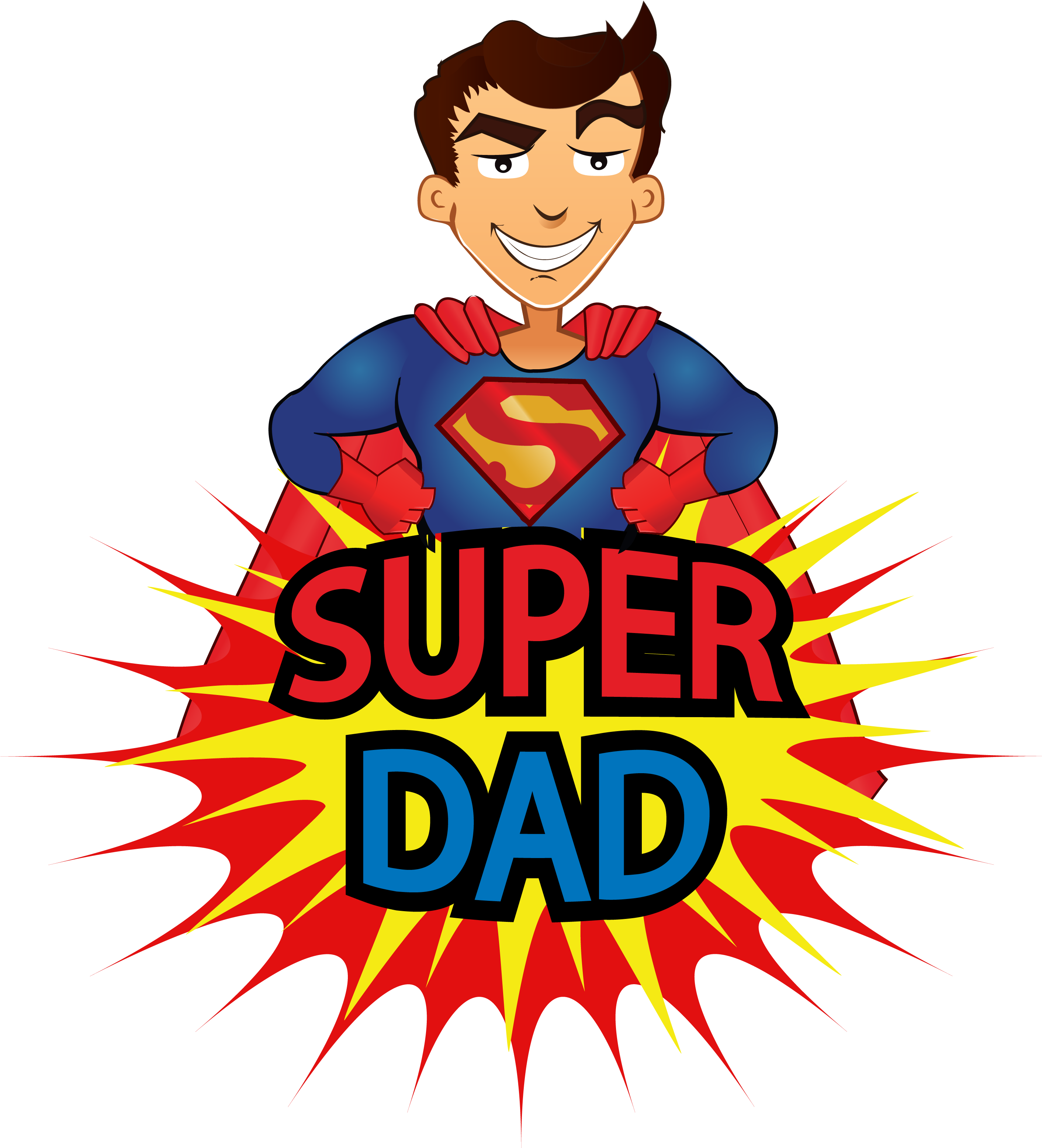 Fathers Day Sale Png - Super Dad (2824x3144), Png Download