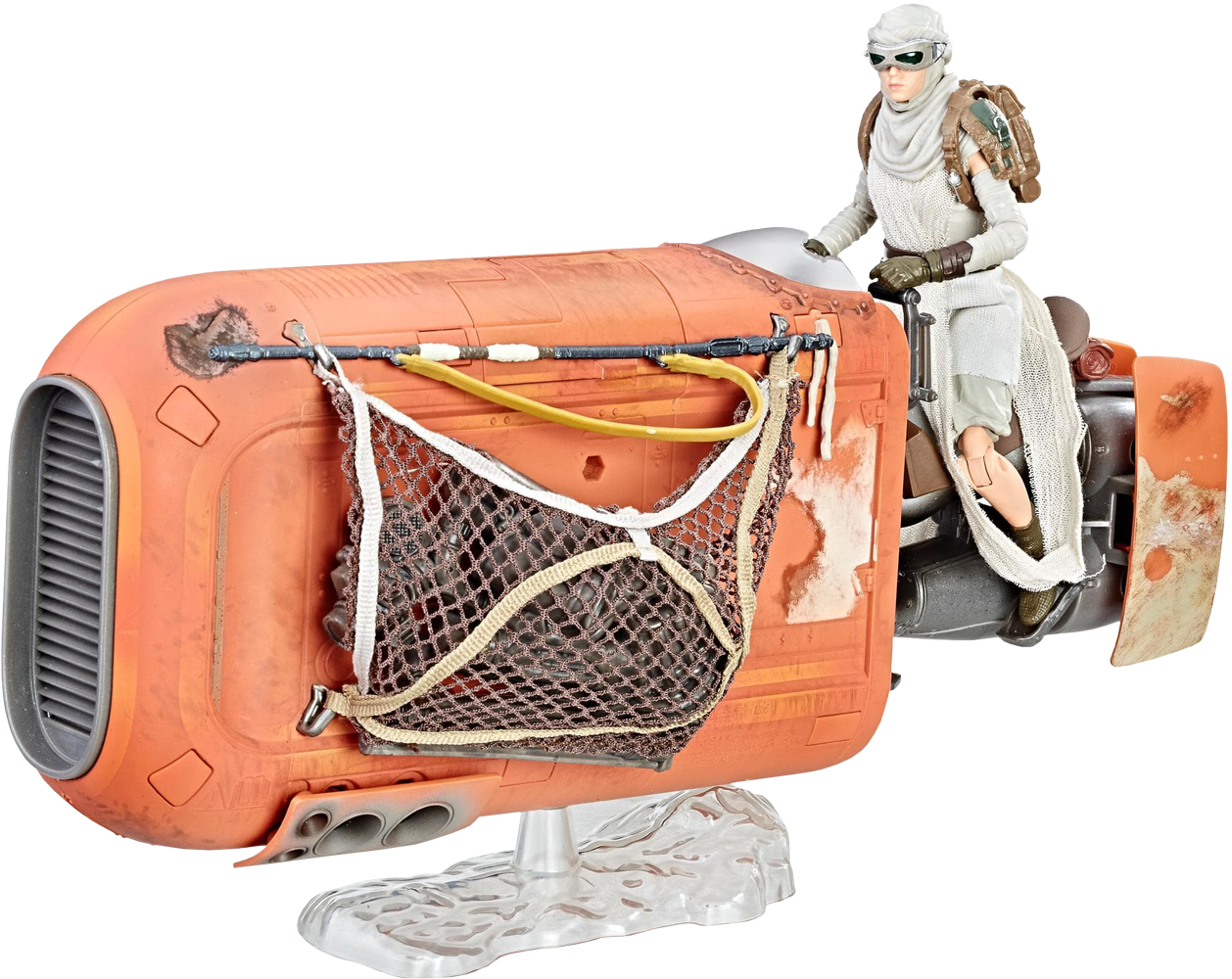 Star Wars Episode Vii - Hasbro Star Wars The Black Series: Rey's Speeder (jakku) (1258x1000), Png Download