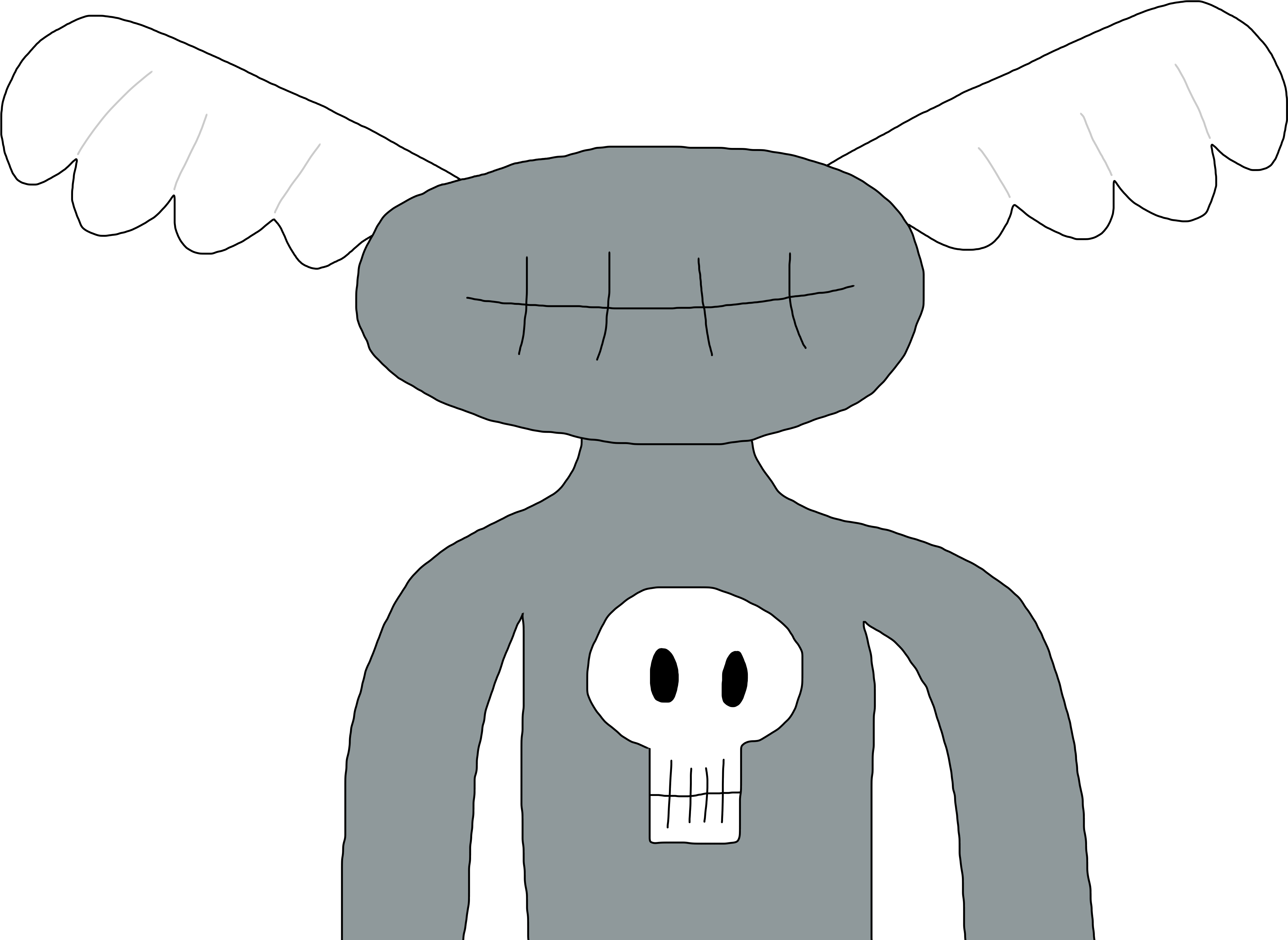 The Wing Eared Knight Armor Man - Cartoon (5208x3552), Png Download