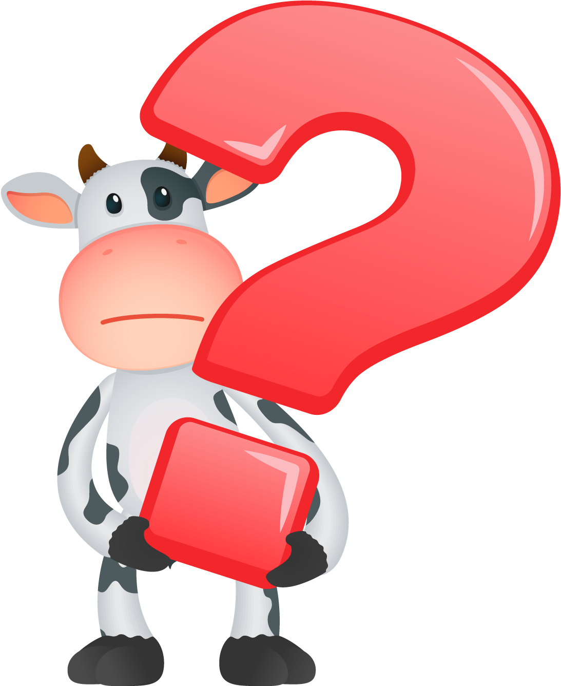 1 A Alergia À Proteína Do Leite De Vaca Pode Manifestar - Signos De Interrogacion Animados (1112x1346), Png Download