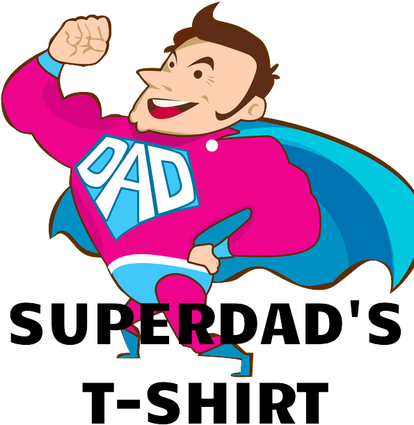 Superdad's T-shirt - Clip Art Daddy (600x700), Png Download