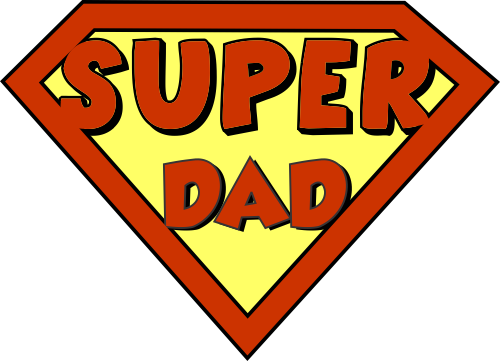 Superdad - Super Mom And Super Dad (500x361), Png Download
