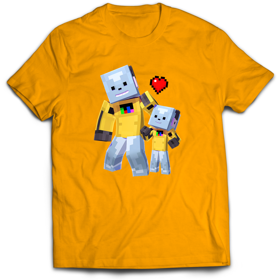 Robot Gaming Dad Tee (1000x969), Png Download