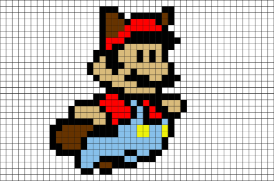 When We Want To Draw Something On The Screen, We First - Minecraft Pixel Art Mario Bros (540x357), Png Download