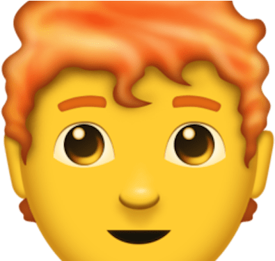 Now That Emojis Are Becoming A Better Representation - Red Haired Emoji Apple (500x374), Png Download