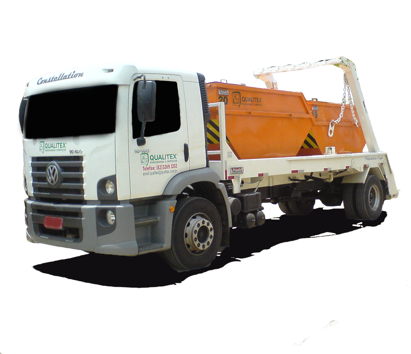 Transporte De Resíduos Acondicionados Em Containers - Trailer Truck (1632x1224), Png Download