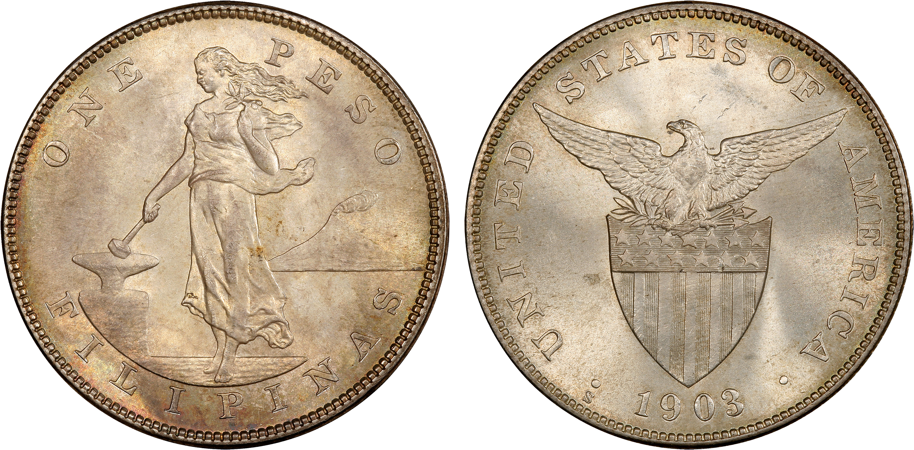 1903-s Peso - Cash (3000x1505), Png Download