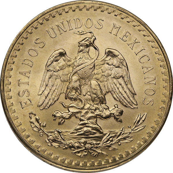 50 Pesos Mexican Gold Coin (600x600), Png Download