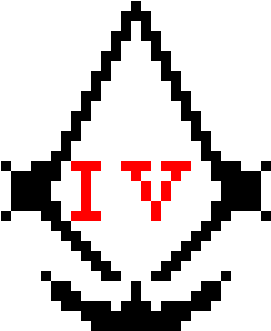 Assassin's Creed Iv Logo - Minecraft Pixel Art Assassins Creed (330x430), Png Download