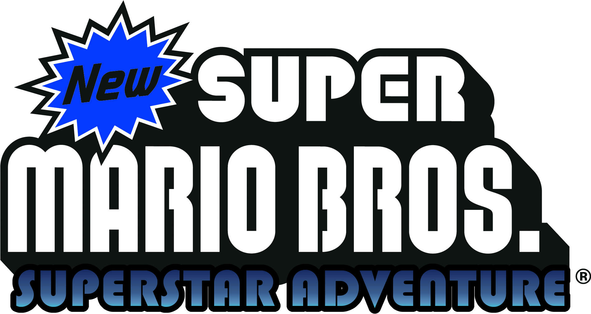 Super Mario Tattoo, Featured Onnew Super Mario - New Super Mario Bros Logo Transparent (1950x1037), Png Download