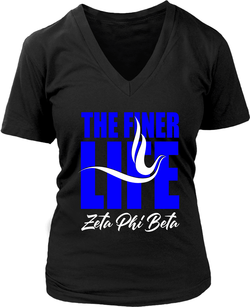 Zeta Phi Beta Tagline District Womens V-neck - Organ Donors Save Lives - V-neck (1024x1024), Png Download
