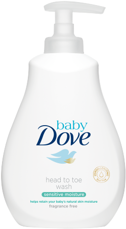 Baby Dove Sensitive Moisture Fragrance Free Head To - Dove Baby Head To Toe Wash (460x460), Png Download