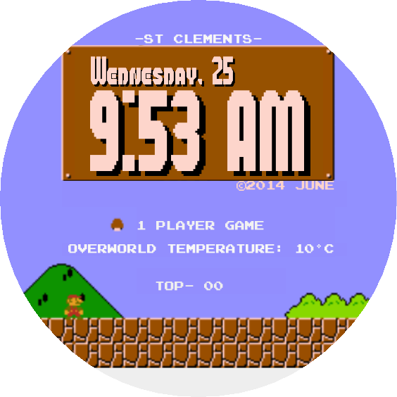 Super Watchface Bros V (564x564), Png Download