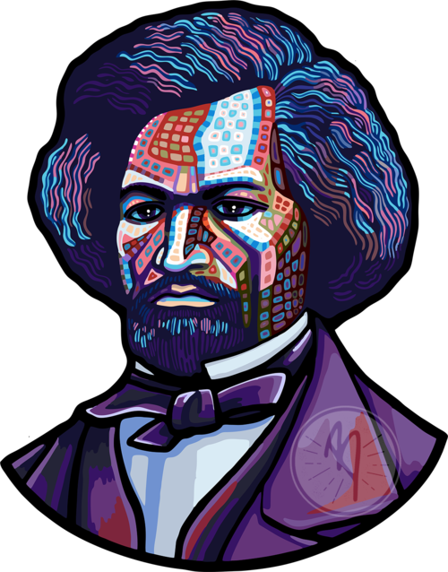 C59 - Fredrickdouglas - Frederick Douglass Cartoon Drawing (500x638), Png Download