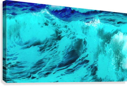 Abstract Wave Vii Canvas Print - Ocean (429x292), Png Download