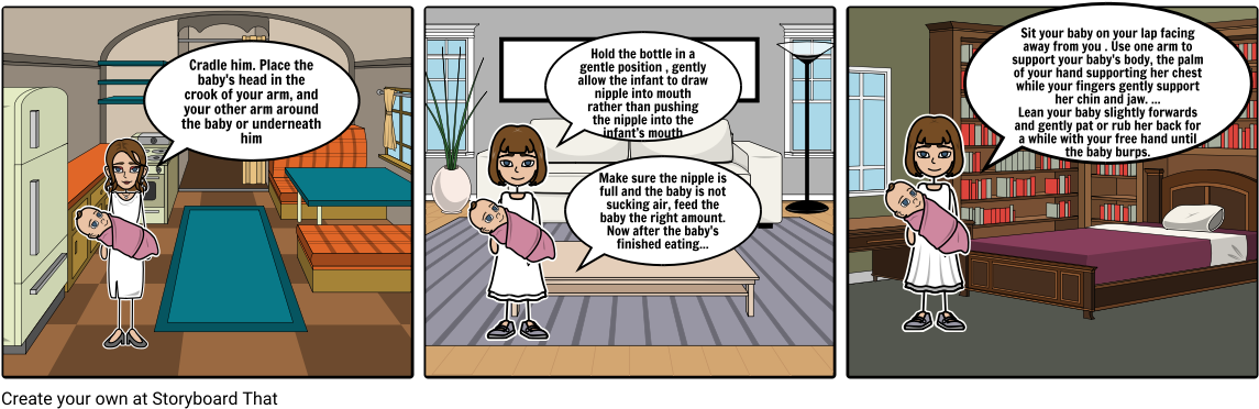 Place The Baby's Head In The Crook Of - Infant Bed (1164x385), Png Download