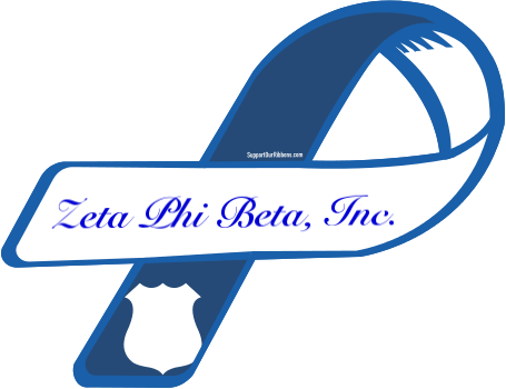 Zeta Phi Beta, Inc - Rainbow Ribbon For Cancer (455x350), Png Download