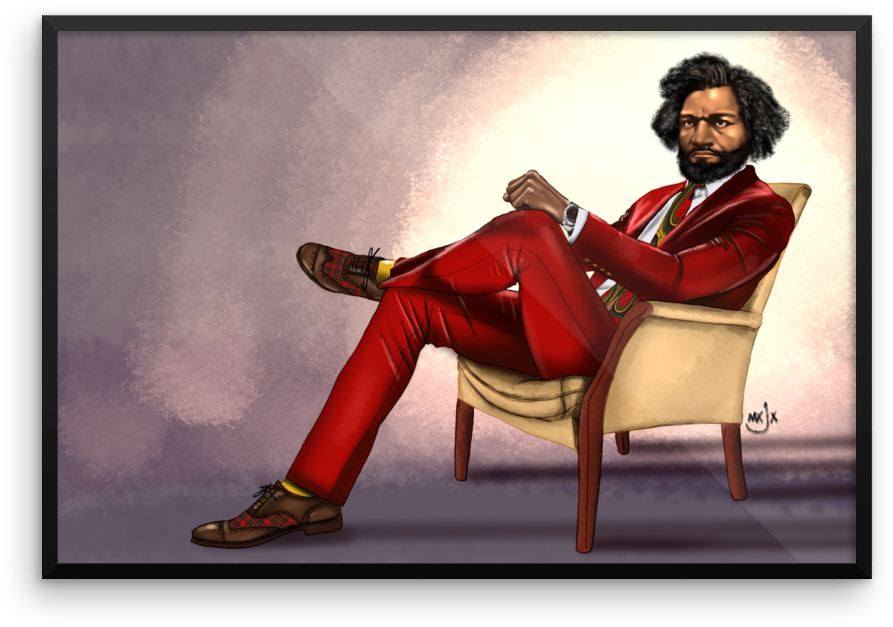 Frederick Douglass - Sitting (1000x1000), Png Download