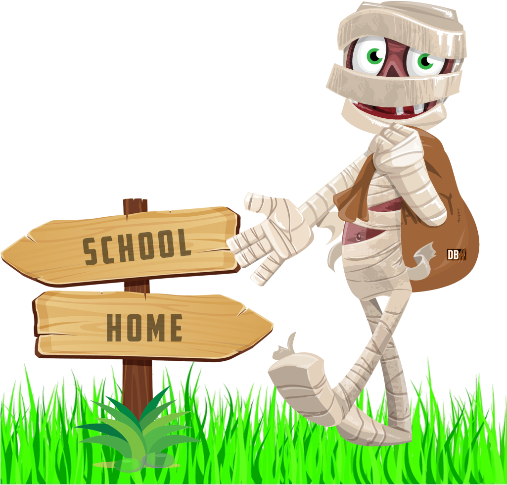 When He Was Just A Little Mummy Boris Was So Excited - Cartoon (1024x996), Png Download