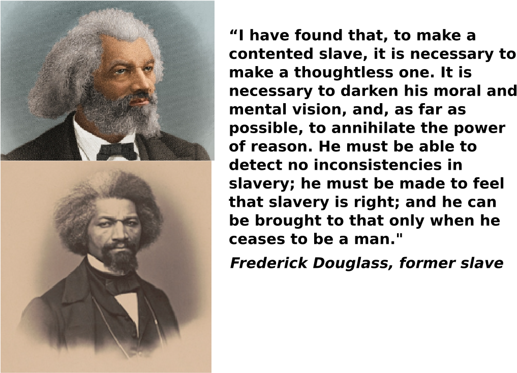 Fredrick Douglass' Words Are Timeless - J.w. Hurn - Frederick Douglass Giclee (1056x816), Png Download