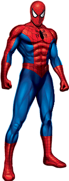 Spider-man Standing Transparent Background Png - Mcu Original Spiderman Suit (400x400), Png Download