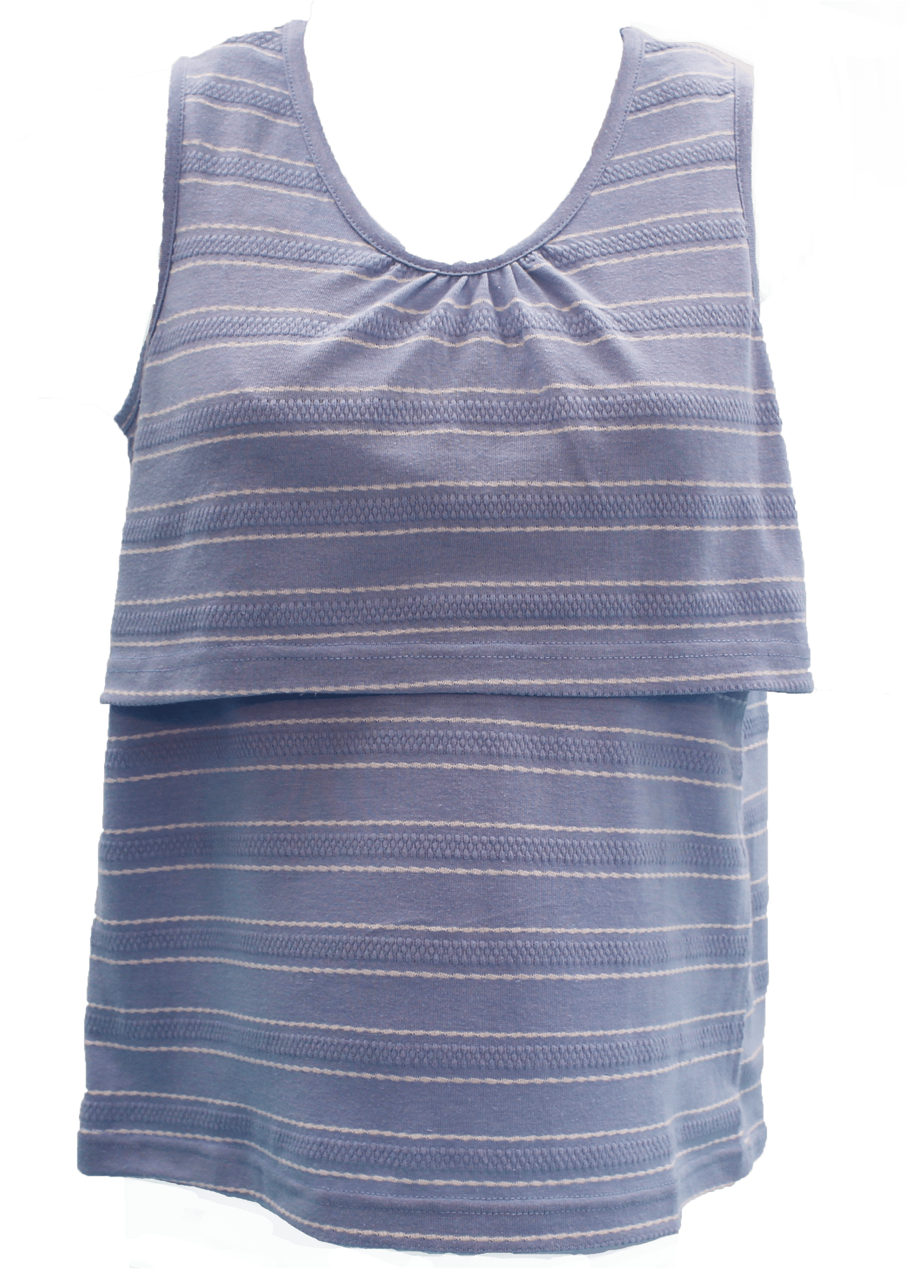 Sky Blue Nursing Top - Active Tank (2100x2916), Png Download