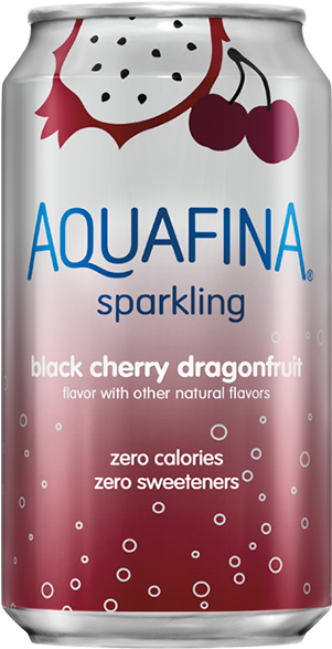 Aquafina Sparkling Black Cherry (300x700), Png Download